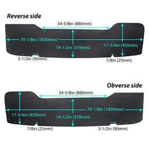 7BLACKSMITHS Dually Bed Inner Fender Liner Left Right Rear Set Compatible with 1999-2010 F350 F450 Two Parcels Delivered