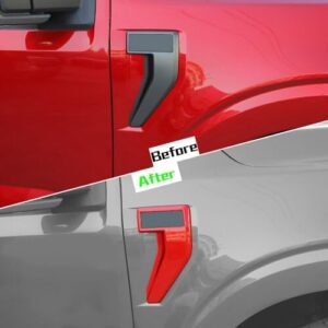 JXWNDPK Red Front Fender Side Vent Outlet Cover Trim Decoration