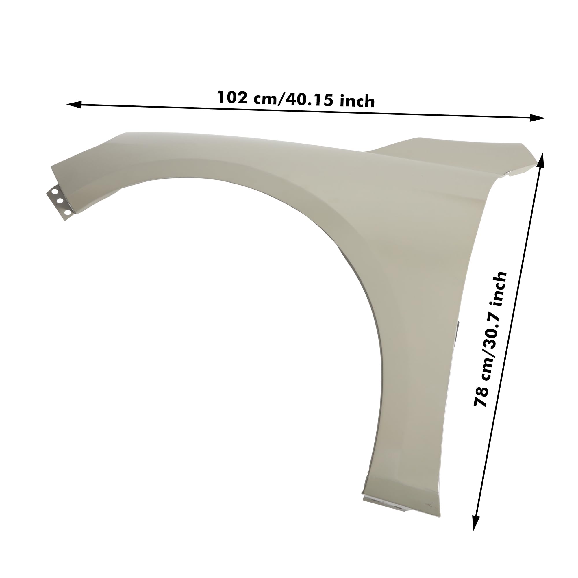 YYCKE YYCKE Front Fender Compatible With 2016-2022 Chevrolet Malibu Primed Stee Driving side 84029562