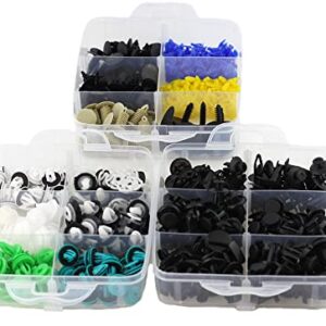 Automotive Clips Retainer Clips Fastener Car Door Panel Fastener Plastic Clips for Cars 500Pcs Sets