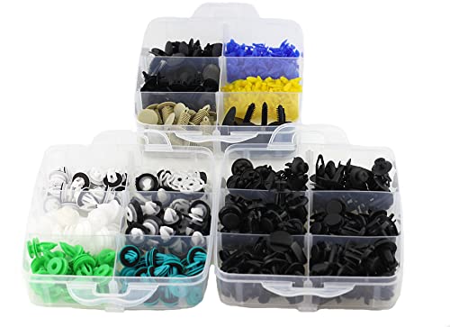 Automotive Clips Retainer Clips Fastener Car Door Panel Fastener Plastic Clips for Cars 500Pcs Sets