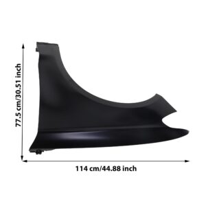 YYCKE Front Driver Side Fender Compatible with 2013-2016 Ford Fusion, Primed Steel Driving side DS7Z16006A