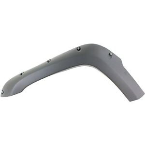 jijigua 1pc fender flares front left driver primed pre-painted thermoplastic bolt-on style 11606828 ch1268116 5jr69cd7ag,easy to install,adapt to your car,free return