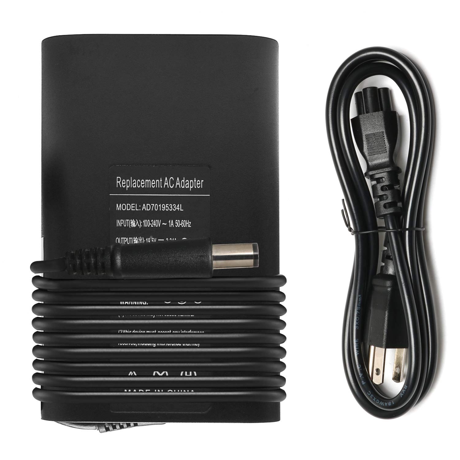 19.5V 3.34A 65W Laptop Charger for Dell Latitude 5400 7480 7490 5490 5480 5500 E5470 E6420 5580 5500 5590 7290 E6410 E5400 E6430 E6440 E6540 E7250 E7440 E7450 LA65NS2-01 LA65NM130 Adapter Power Cord