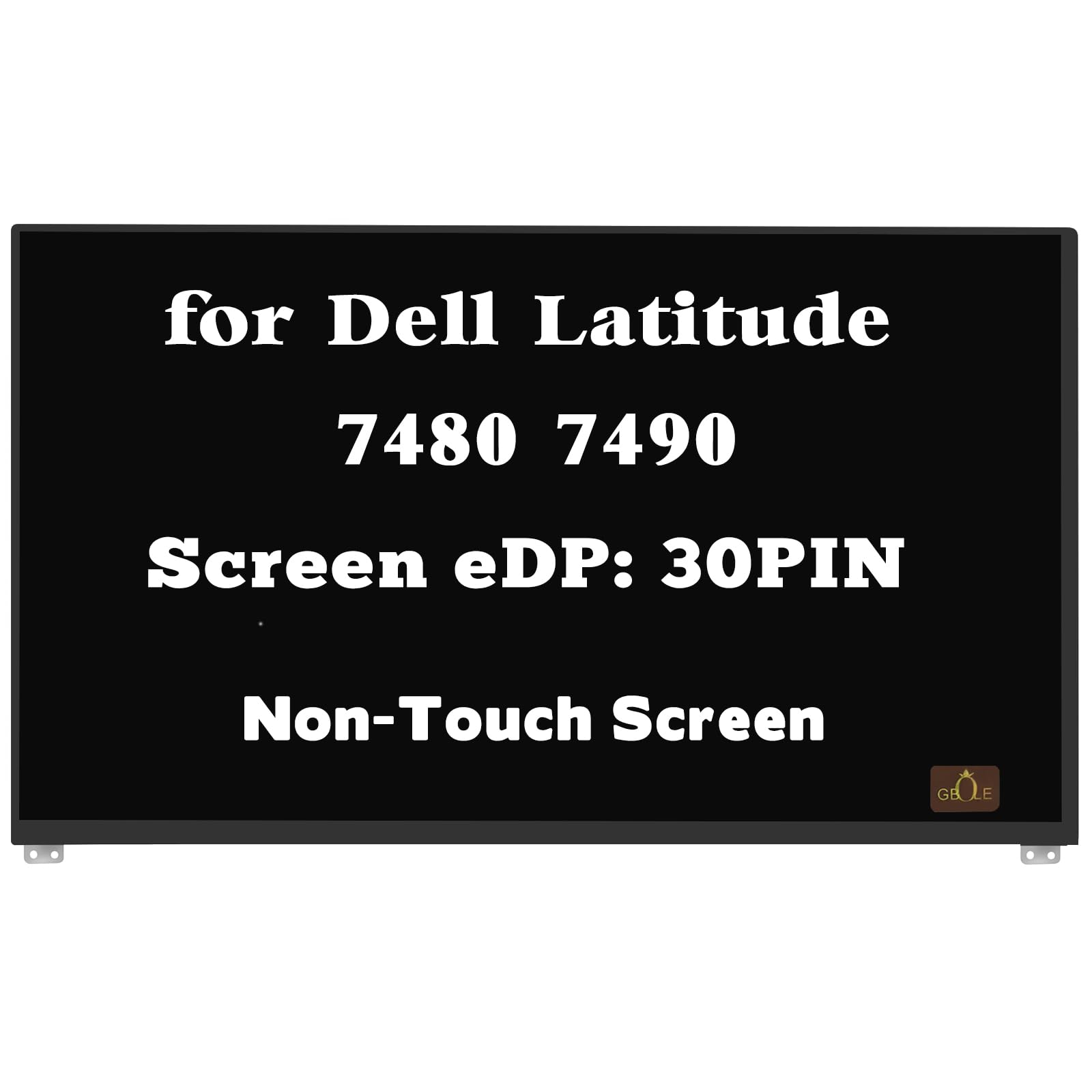 GBOLE Screen for Dell Latitude 7480 7490 P73G P73G001 P73G002 N140HCE-G52 B140HAN03.3 LCD Screen Display Replacement Panel 30PIN FHD 1920x1080 (Non-Touch Screen)