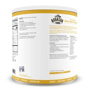 Augason Farms Freeze-Dried White Meat Chicken 100% Real Precooked Chicken Long-Term Food Storage Large Can, 16 oz