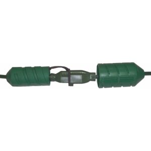 Farm Innovators CC-2 Cord Connect Water-Tight Outdoor Lawn/Garden Power Tool Extension Cord Lock, Fits 12- to 18-Gauge Cords, Green