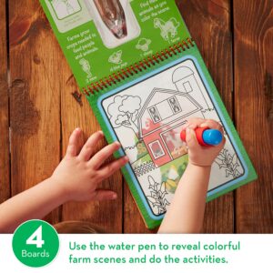 Melissa & Doug Water Wow! On The Farm - Stocking Stuffers, Children's Paint , Activity Books For Toddlers And Kids Ages 3+, 1 Count (Pack of 1)