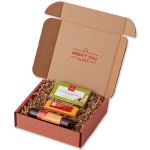 hickory farms gourmet meat & cheese gift box - charcuterie food | father's day gift | perfect for family, birthdays, sympathy, retirement gifts