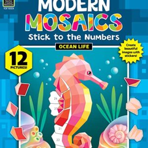 Teacher Created Resources Ocean Life Modern Mosaics Stick to The Numbers