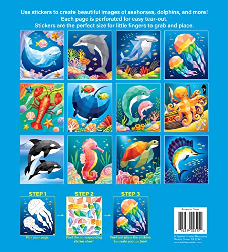 Teacher Created Resources Ocean Life Modern Mosaics Stick to The Numbers