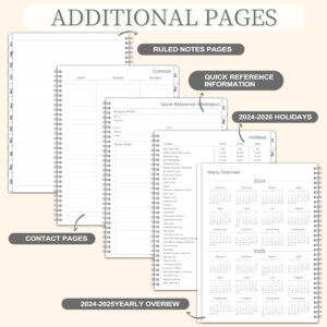 2024-2025 Planner - Weekly and Monthly Planner 2024-2025, 9” × 11”, Planner 2024-2025 from JUL. 2025 to JUN. 2025, Inner Pocket, Premium Paper, Twin-wire Binding, Make Life Productive - Gray