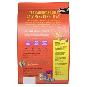 Tiki Cat Born Carnivore High Protein, Deboned Chicken & Egg, Grain-Free Baked Kibble to Maximize Nutrients, Dry Cat Food, 2.8 lbs. Bag