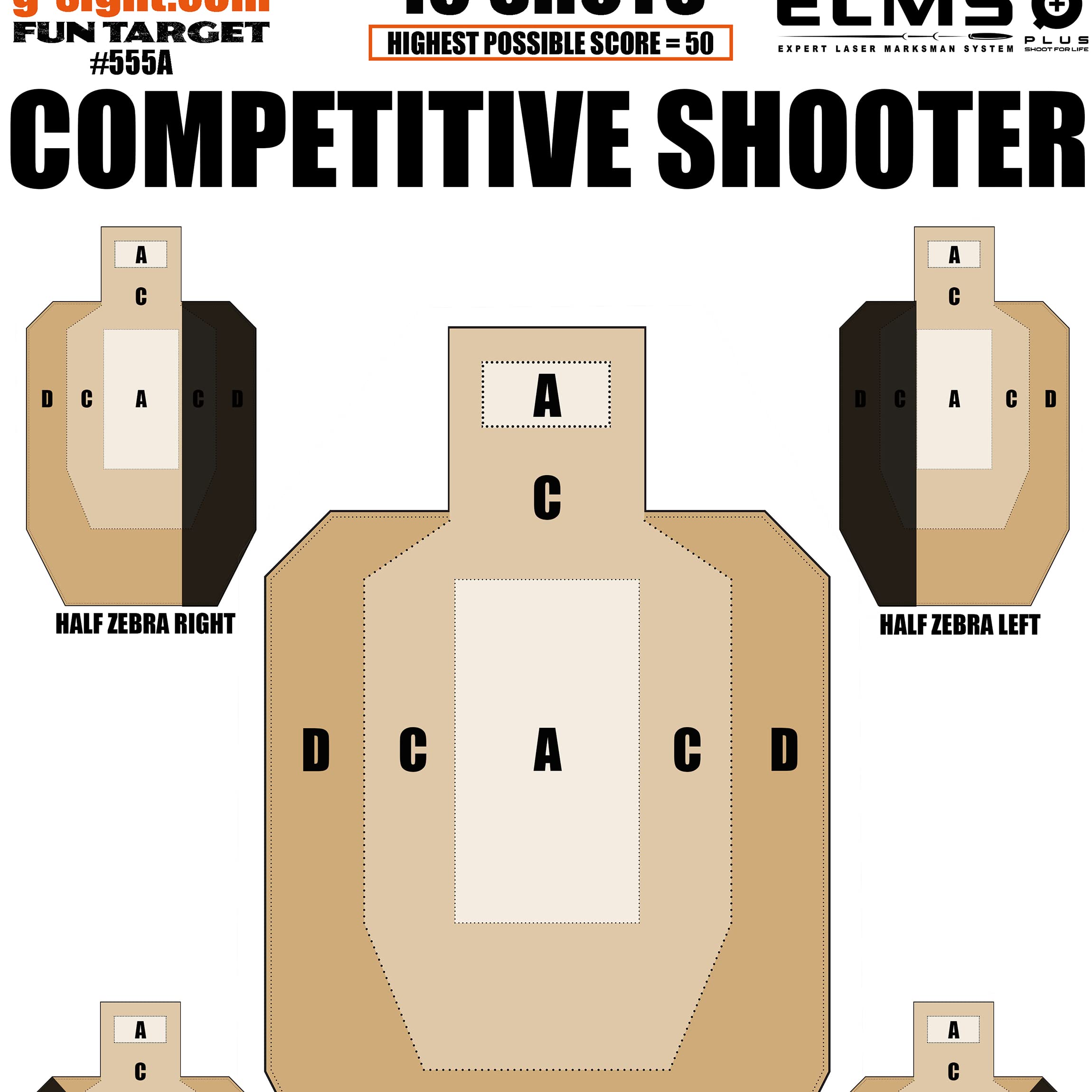 Competitive Shooter Smart Target - Dry Fire Laser Target