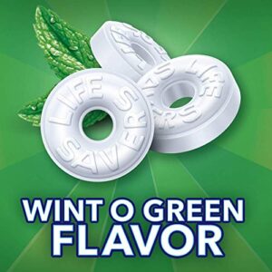 Life Savers Hard Candy Breath Mints & Refreshing Taste | Flavored Individually Wrapped LifeSaver (Wint-O-Green - 2 Bags Wintergreen)