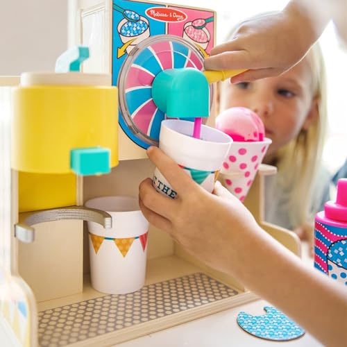 Melissa & Doug Fun at The Fair! Wooden Snow-Cone and Slushie Play Food Set - FSC Certified