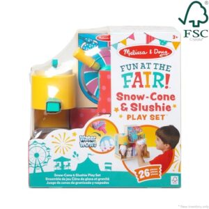 Melissa & Doug Fun at The Fair! Wooden Snow-Cone and Slushie Play Food Set - FSC Certified