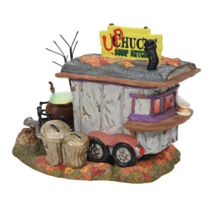 Department 56 Snow Village Halloween Haunted Wheels Food Truck Upchuck's Soup Kitchen Lit Figurine, 5.75 Inch, Multicolor