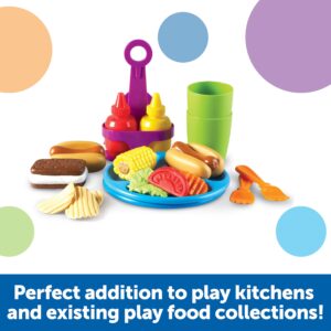 Learning Resources New Sprouts Cookout! ,19 Pieces, Ages 18+ months, Barbecue Set, Pretend Play Food for Toddlers