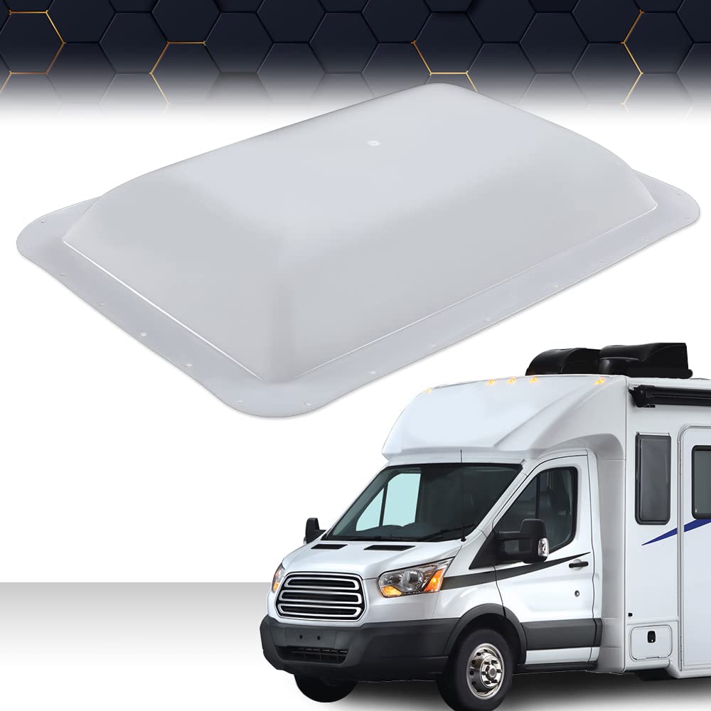 PIT66 Skylight Cover Compatible with RV Camper Food Truck 14" X 22" Camper Skylight Food Truck Skylight White