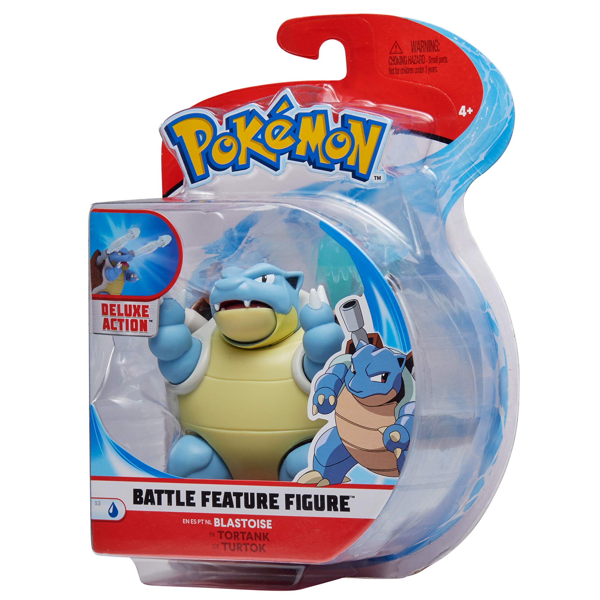 Pokémon Feature Battle Figure- Includes 4.5-Inch Blastoise