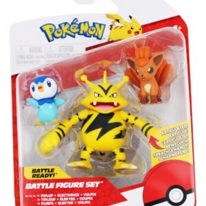 Pokemon Electabuzz Piplup Vulpix Battle Feature Figure Set Action Ready