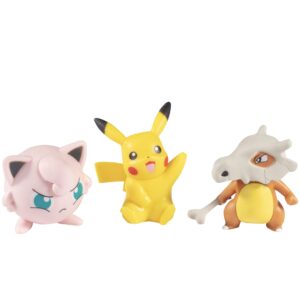 Pokemon Battle Ready! Figure Set, 8 Pieces - Playset with 2 & 3 inch Figures Pikachu, Scorbunny, Grookey, Sobble, Jigglypuff, Cubone, Vaporeon & Magikarp - Gift for Kids, Boys, Girls - Ages 4+