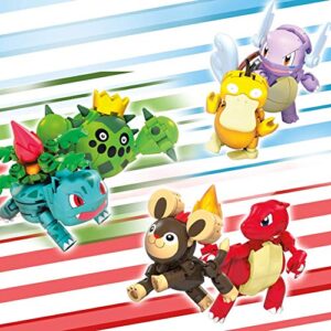 MEGA Pokémon Action Figure Building Toys Set for Kids, Trainer Team Challenge with 276 Pieces, 6 Poseable Characters and Accessories