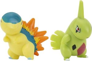 pokemon battle figure pack - larvitar + cyndaquil