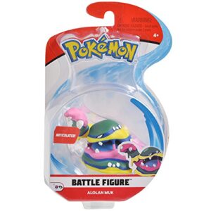 pokemon 3" alolan muk articulated battle action figure