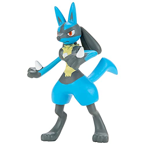 Pokemon Battle Figure Multipack Set - Features 2-Inch Pikachu and Zorua Figures Plus 3-inch Lucario Figure - Perfect for any Trainer