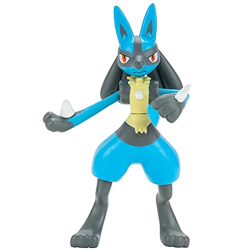 Pokemon Battle Figure Multipack Set - Features 2-Inch Pikachu and Zorua Figures Plus 3-inch Lucario Figure - Perfect for any Trainer