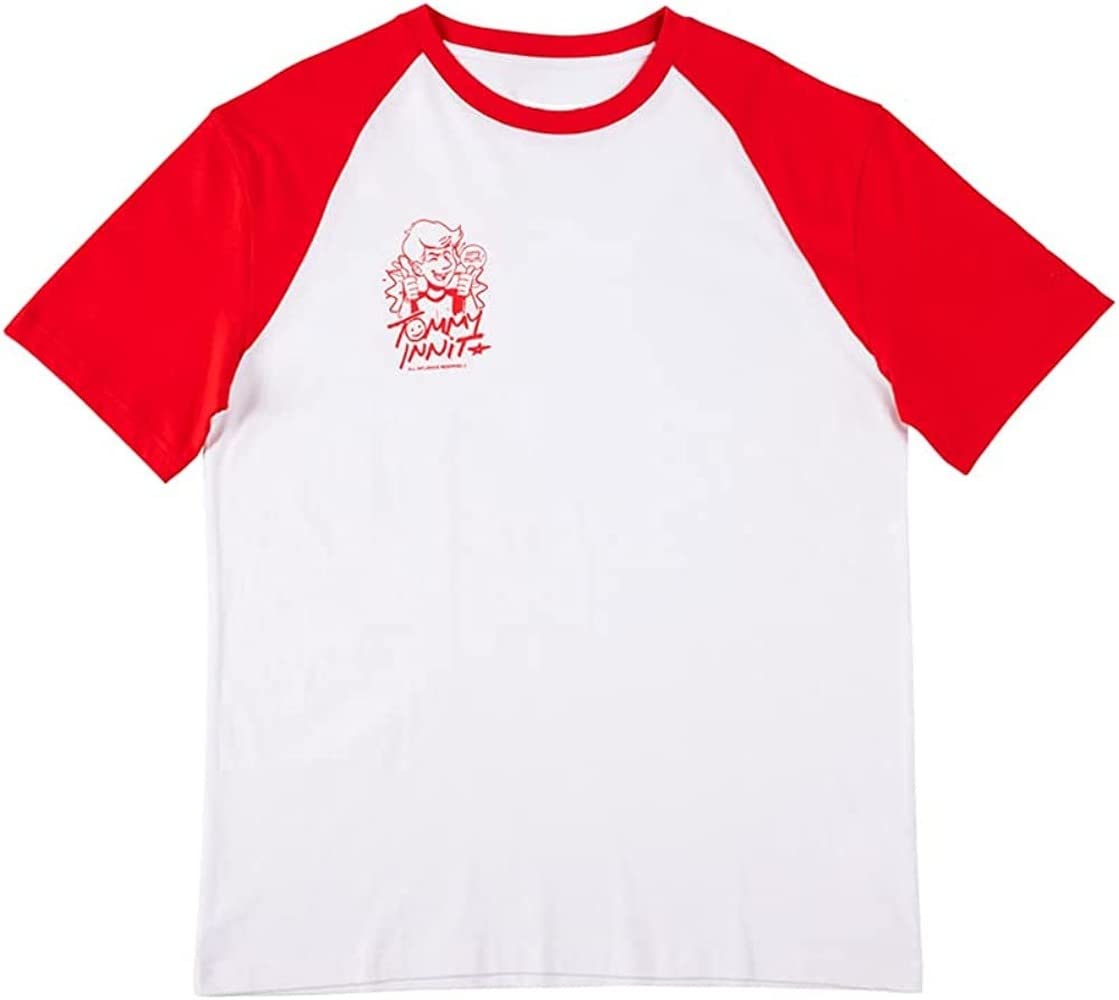 TEATYUKE TommyInnit Baseball T-Shirt Merch Men/Women Sleeve Dream Team SMP MCYT Tee Streetwear Tshirt (1,XL)