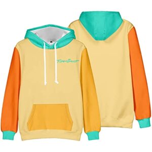 tommyinnit sunset colorblock hoodies merch dream team smp mcyt sweatshirt men/women cosplay hooded (3d1,s)