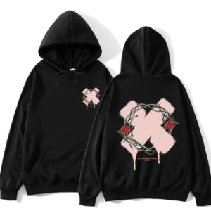 WZSMHFT XPLR Thorn Merch Hoodies Men Woman Hooded Sweatshirt Hip Hop Novelty Hooded (Black,S)