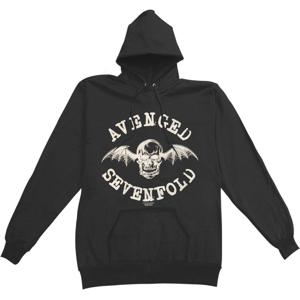 Avenged Sevenfold Men's Logo Hooded Sweatshirt X-Large Black