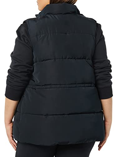 Amazon Essentials Women's Relaxed-Fit Water Repellent Recycled Polyester Puffer Vest (Available in Plus Size) (Previously Amazon Aware), Black, X-Large