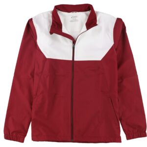 ASICS Upsurge Jacket, Small, Cardinal/White