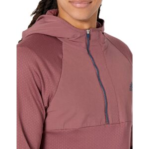 adidas Men's Fleece Anorak, Quiet Crimson, X-Large