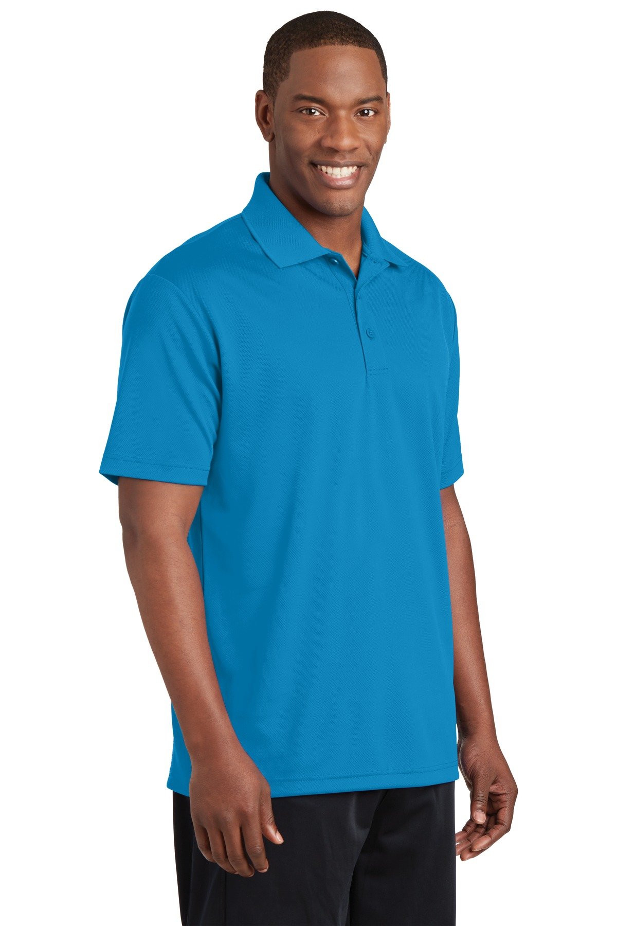 SPORT-TEK PosiCharge RacerMesh Polo. ST640 Pond Blue L