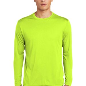 Sport-Tek Long Sleeve PosiCharge Competitor Tee. ST350LS L Neon Yellow