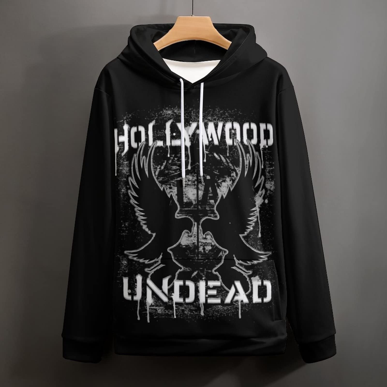 BENOLIVE Hollywood Rock Band Undead Novelty Hoodies Graphics Hooded Sweater Shirt With Pockets Pullover Sweatshirt for Men Women Style