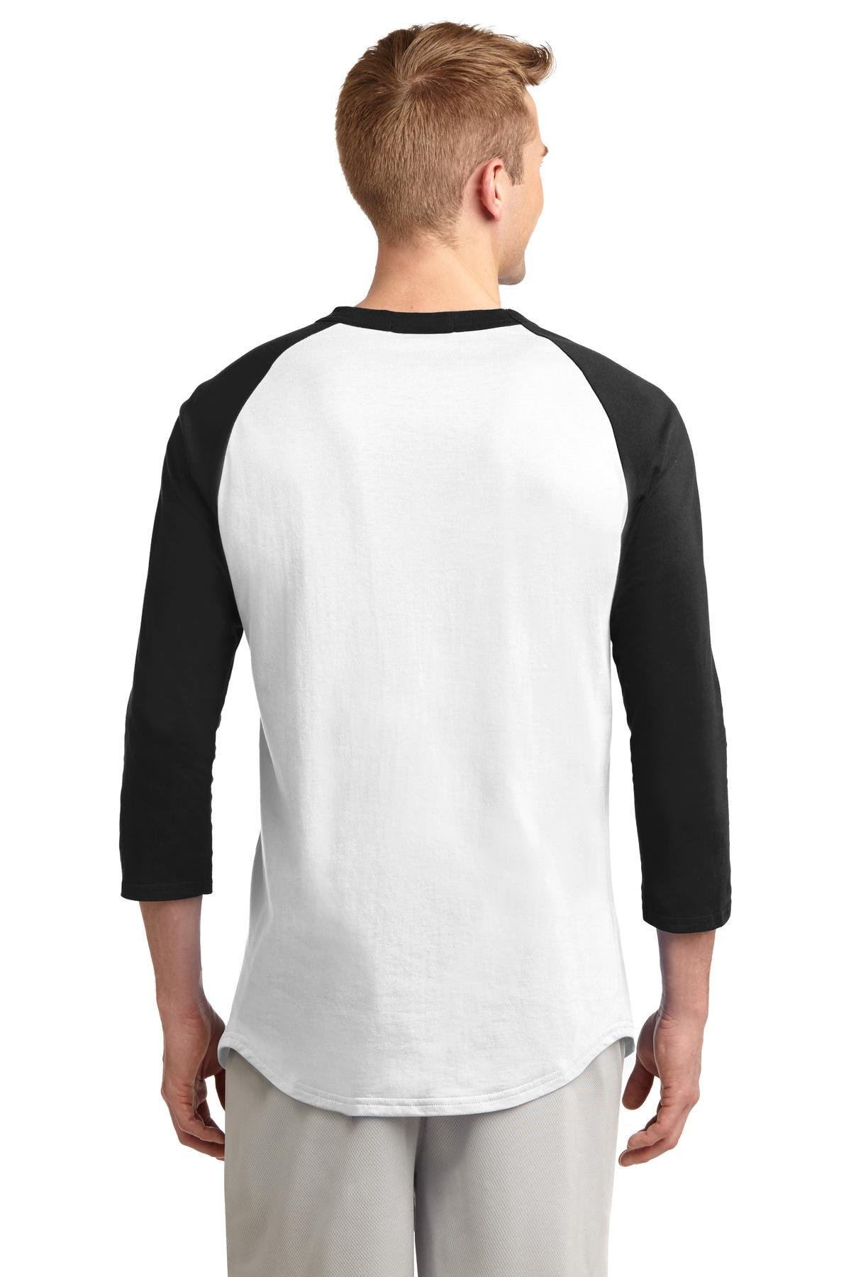 SPORT-TEK Raglan Jersey (T200) White/Black, L