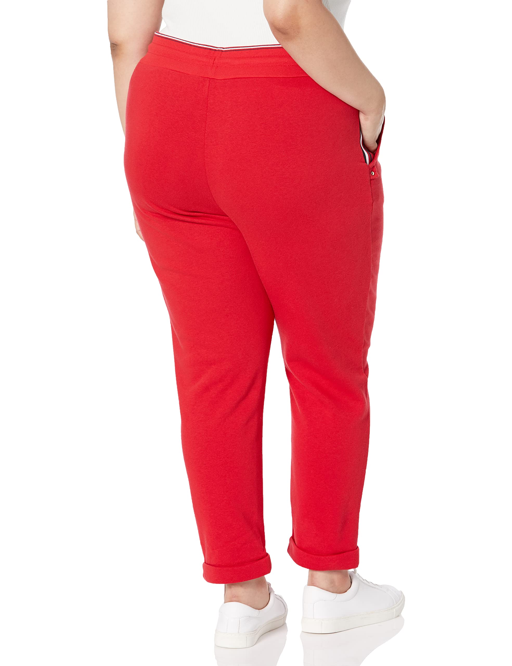 Tommy Hilfiger Women's Plus Everyday Soft Comfortable Joggers, Scarlet