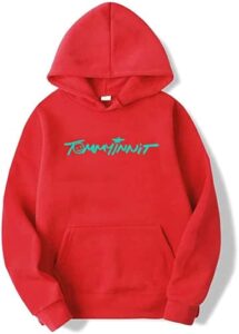 tommyinnit signature hoodies merch dream team smp mcyt sweatshirt men/women cosplay christmas hoodie (red,3xl)