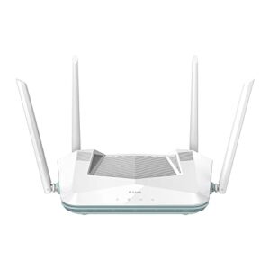 d-link eagle pro ai wifi 6 smart internet router (ax3200) - optimized for gaming & streaming, compatible with alexa and google, ax3200 (r32)