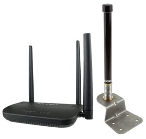 king ks1000 swift range extender and wifimax router, black