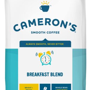 Cameron's Coffee Roasted Whole Bean Coffee, Breakfast Blend, 32 Ounce, (Pack of 1)