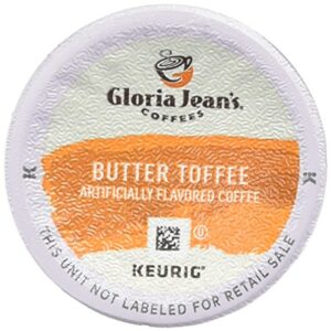 Gloria Jean's Coffees Butter Toffee for Keurig Brewers 24 K-Cups (Pack of 2) - 48 K-Cups Total