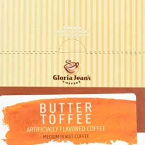 Gloria Jean's Coffees Butter Toffee for Keurig Brewers 24 K-Cups (Pack of 2) - 48 K-Cups Total